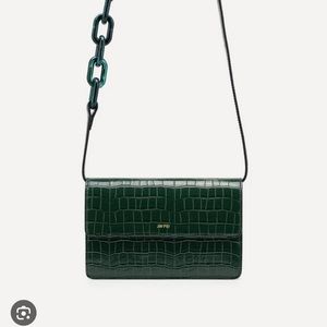 JW Pei Julia Acrylic Chain Vegan Leather Cross-Body Bag
